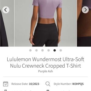 lululemon crewneck tshirt sz L NWT